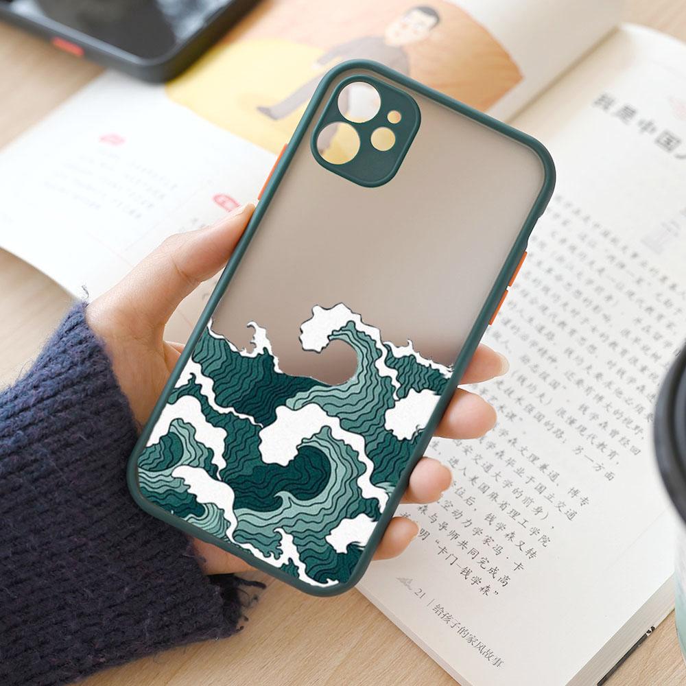 Модный Япония Большая волна у Канагавы Чехол для телефона Для iPhone 15 14 13 12 11 Pro Max Mini XS X XR 7 8 Plus Чехол Искусство Fundas