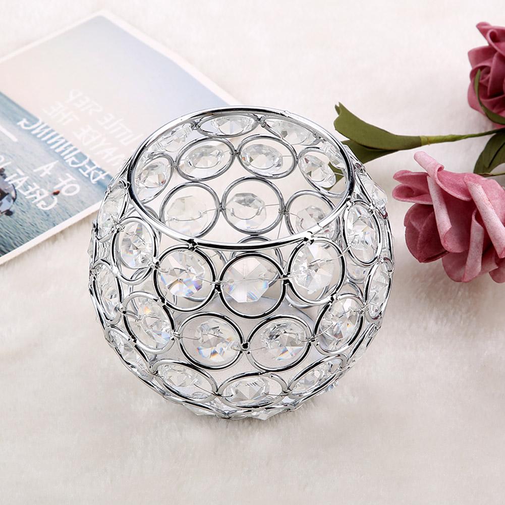 Подсвечник Серебряный для votive и чайных свечей для свадьбы, Рождества (золотой)