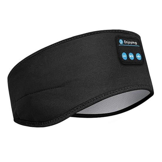 Bluetooth-совместимая 5.0 Повязка на голову Наушники с шумоподавлением Накладные Регулируемая повязка на голову Однотонная Эластичная лента