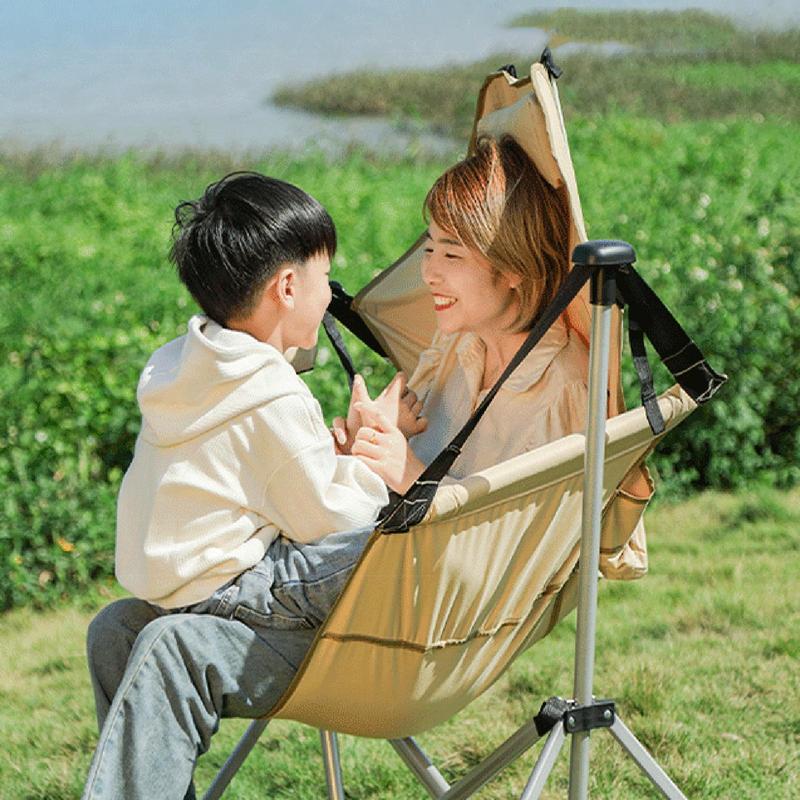 Кемпинговое кресло-луна Сверхлегкое складное кресло Портативное дорожное кресло для отдыха Кресла-качалки для сна Кресло для рыбалки на открытом воздухе