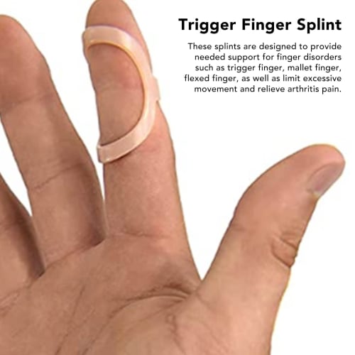 Mallet Finger Splint, Mallet Finger Support, Mallet Finger Splint Brace, Sizes 10, 11, and 12, Plastic Broken Finger Protector, Support and Protection