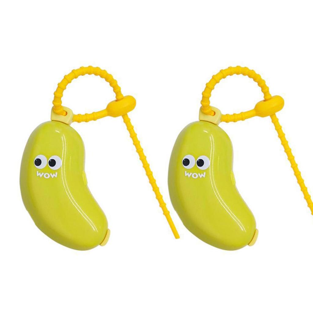 Plastic Toothbrush Head Protective Cover Portable Banana Shape Toothbrush Dust Cap Cover 2In1 Brush Protect Toothbrush Case Cap