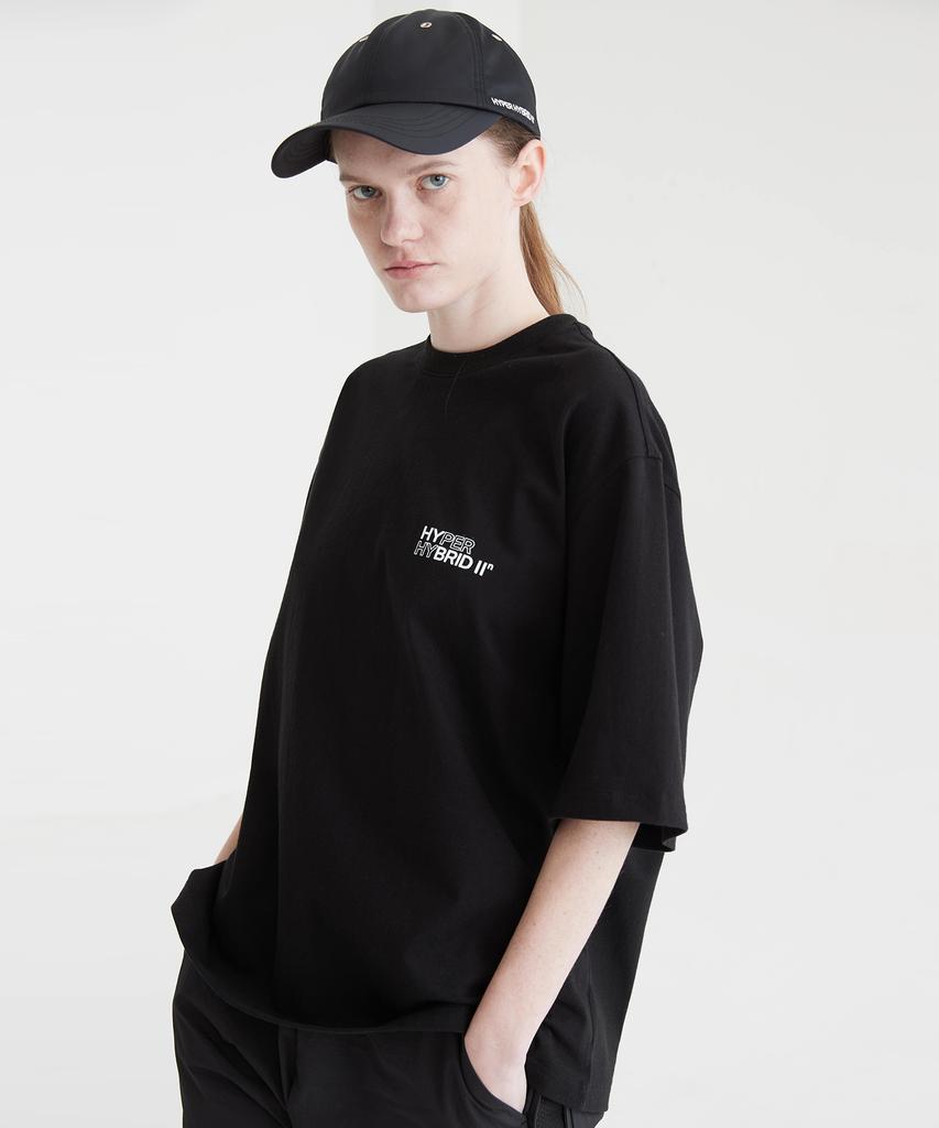 HYII [Unisex] Flame Print T-Shirt Black