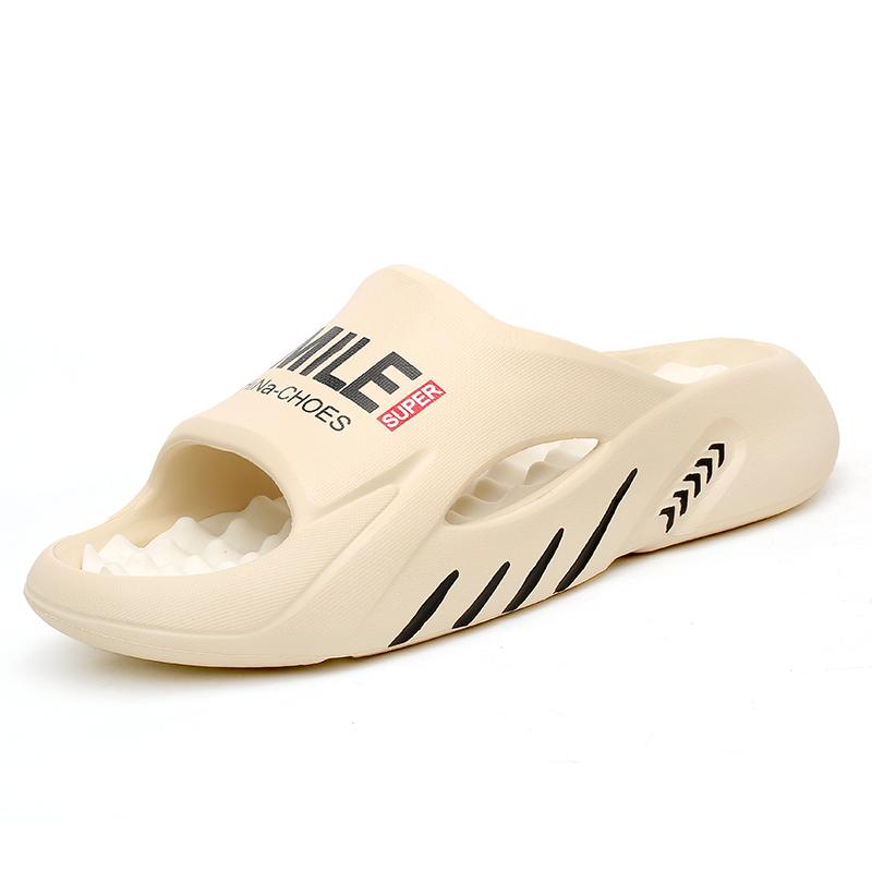 Мужские массажные тапочки, шлепанцы, домашние и уличные сандалии, пляжная повседневная обувь, мужские тапочки на удобной подошве