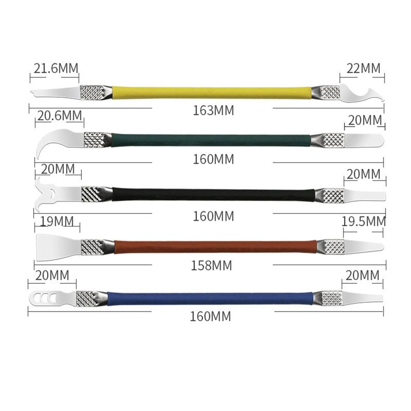 5 шт. экстрактор микросхем с тонким лезвием для удаления процессора бытовой эргономичный разборный телефон планшеты ПК