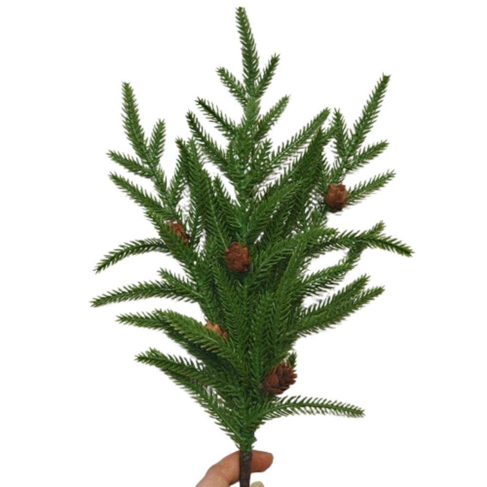 Сделай сам Венок Искусственные ветки норфолкской сосны Искусственные пластиковые растения Настольный декор для гостиной