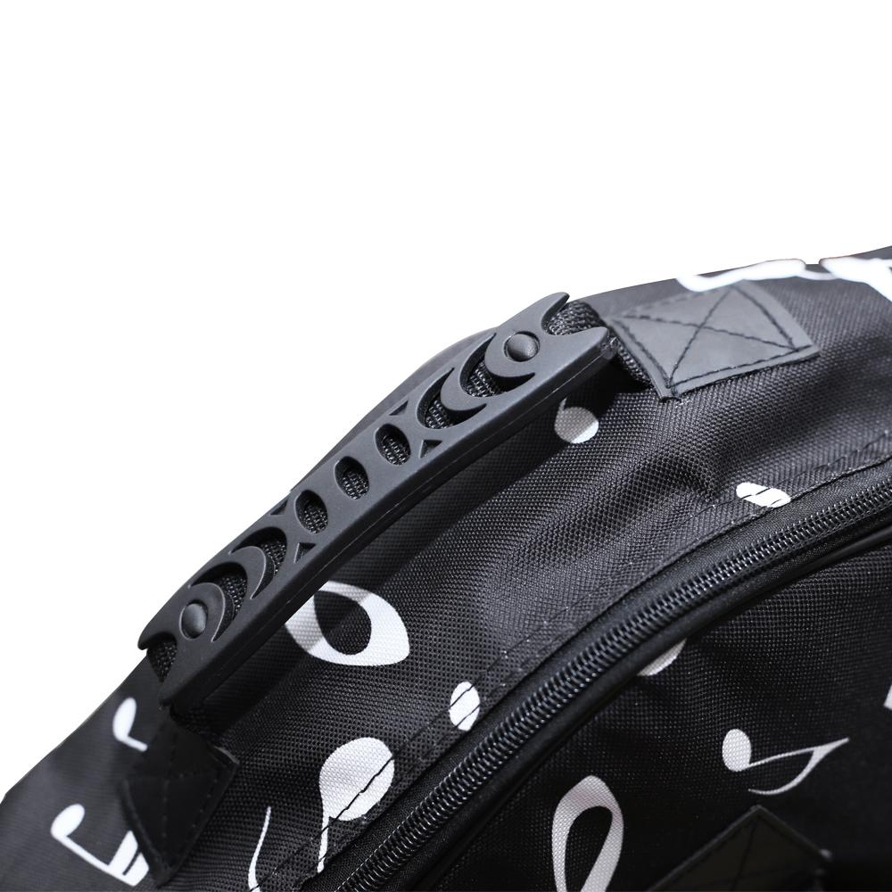 40 / 41 Inch Musical Note Folk Acoustic Guitar Case Double Straps Canvas Pad 10mm Cotton Thickening