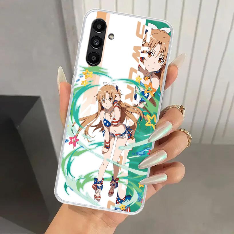 Чехол для телефона аниме Sword Art Online SAO для Samsung Galaxy A17 A16 A37 A26 A36 A57 A56 A15 A25 A35 A55 A14 A24 A34 A54 A13 A23 A33