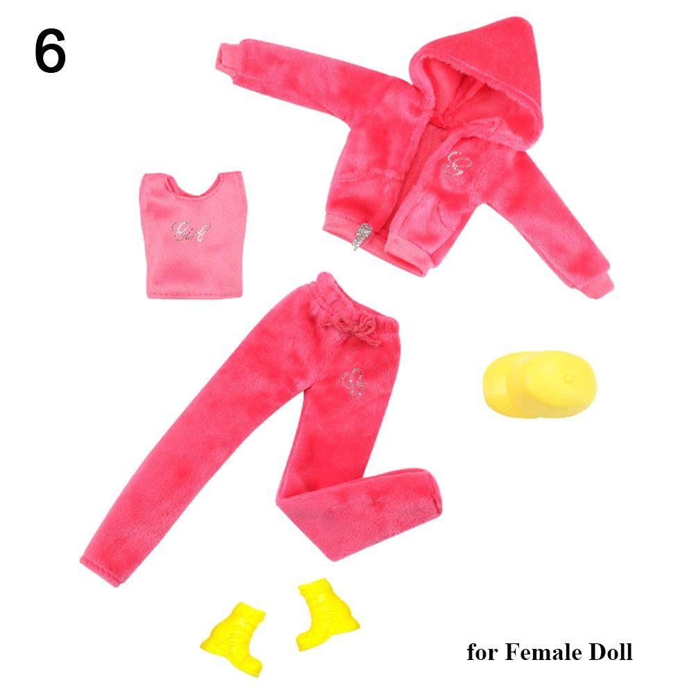 2024 Male/Female Doll Clothing 9 Styles Velvet Sportswear Caps High Quality DIY Toys  30CM Doll