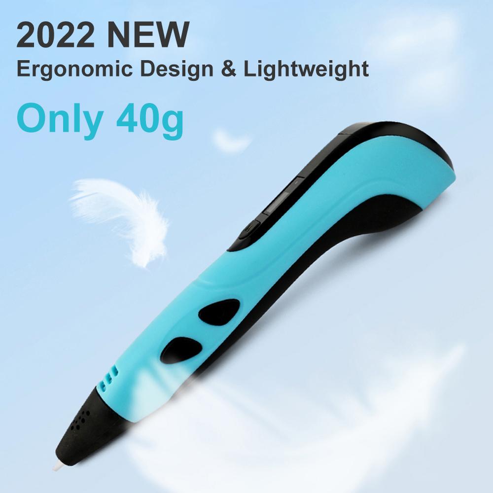 Новинка 2023 года, набор ручек для 3D-печати с PLA-нитью для детей, детский день рождения, Рождество, креативный подарок «сделай сам», ЖК-дисплей