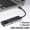 Plug Play аудио адаптер алюминиевый сплав 7.1 5.1 канальный внешний аудио конвертер USB звуковая карта адаптер для Windows Mac Os 3-in