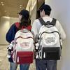 High School Student Schoolbag Women's College Style Large Capacity Backpack Men's Letter Print Backpack