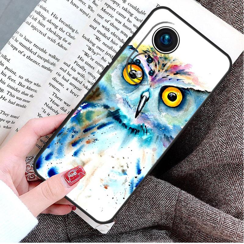 Акварельный чехол с совой для животных для Honor Magic 8 5 6 7 Lite Honor 200 400 Pro 50 70 90 X9d X9b X9c X9a X8c X8b Win RT