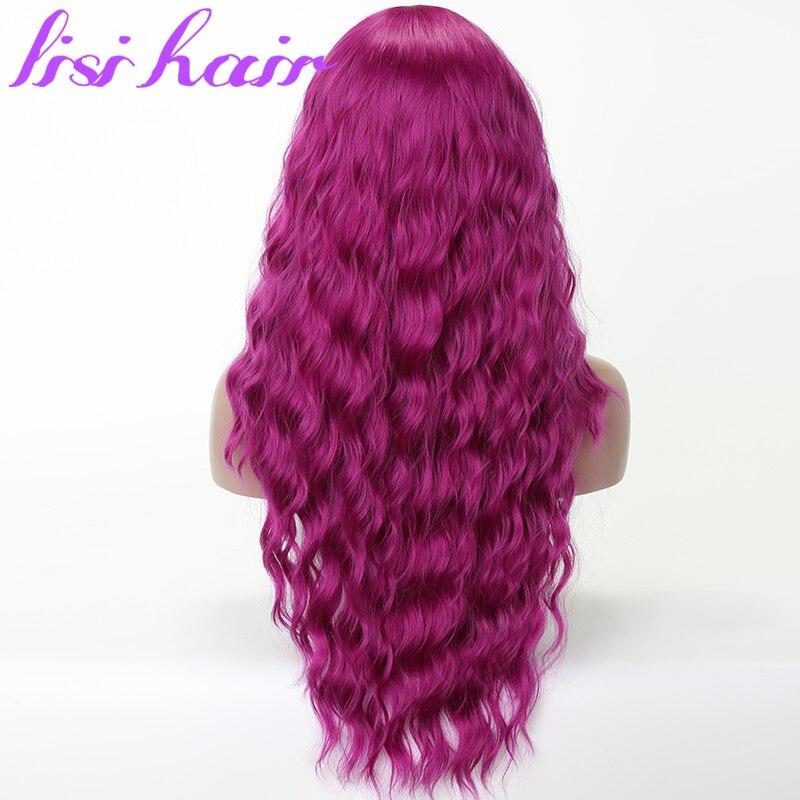 XINRAN Long Water Wave Hairstyle Wigs For Women Synthetic Hair High Temperature Fiber Average Size