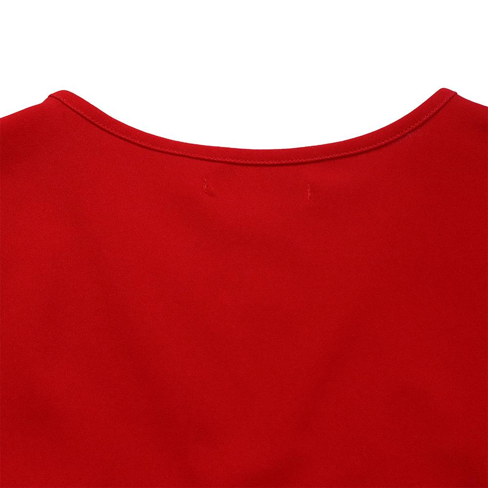 JKASHDK Женские модные летние весенние однотонные повседневные платья с v-образным вырезом и короткими рукавами и высокой талией