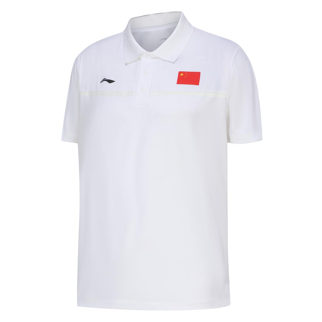 Мужские и женские поло Li Ning с воротником-поло, умеренного прямого кроя, APLU071