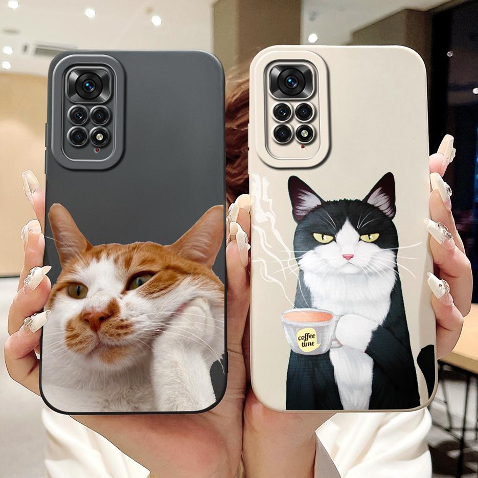For Xiaomi Redmi Note 11 4G Case Redmi Note 11S Stylish Candy Painted Cover Soft TPU Phone Case For Redmi Note 11 Pro Plus Shell
