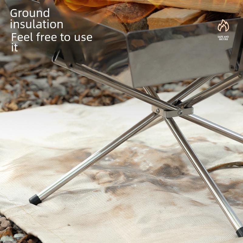 Fireproof Outdoor Picnic & Camping Mat - High Temp Flame Retardant Fiberglass Blanket