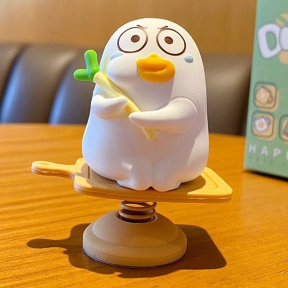 Funny Little Liu Duck Car Decoration Statue Car Bobblehead Figure  Center Console