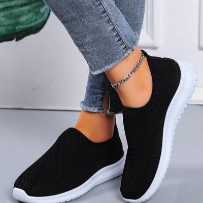 Туфли на плоской подошве, женские повседневные туфли из дышащей сетки, слипоны, прогулочные туфли, летние модные женские кроссовки 2024 года