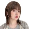 Wig Medium Wolf Layer Bob Natural Full Wig [Bright Lala] Women's hf1953-UB