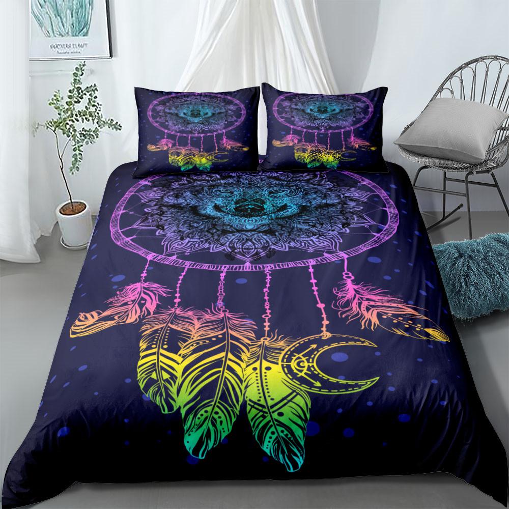 Dreamcatcher Ethnic Bedding Set Single Twin Double Queen King Cal King Size Bed Linen Set