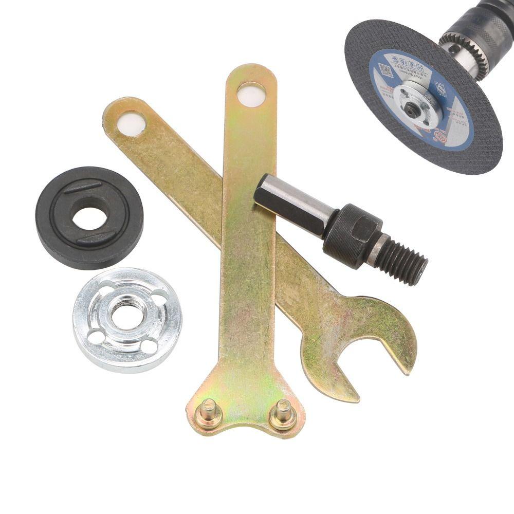 1Set Metal Electric Drill Conversion Angle Grinder Set with Wrench Connecting Rod