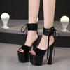 20Cm Heel 10Cm Platform Women Sexy Platform Sandals Stripper Heels Platform Sandals Women