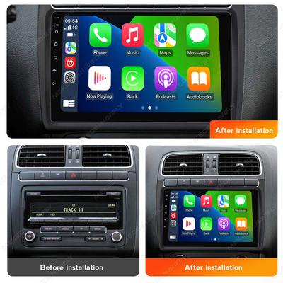 Navifly Wireless CarPlay Android Auto Radio для VW Volkswagen POLO 5 sedan 2008-2020 5G WIFI Car Multimedia 2DIN Stereo Receiver