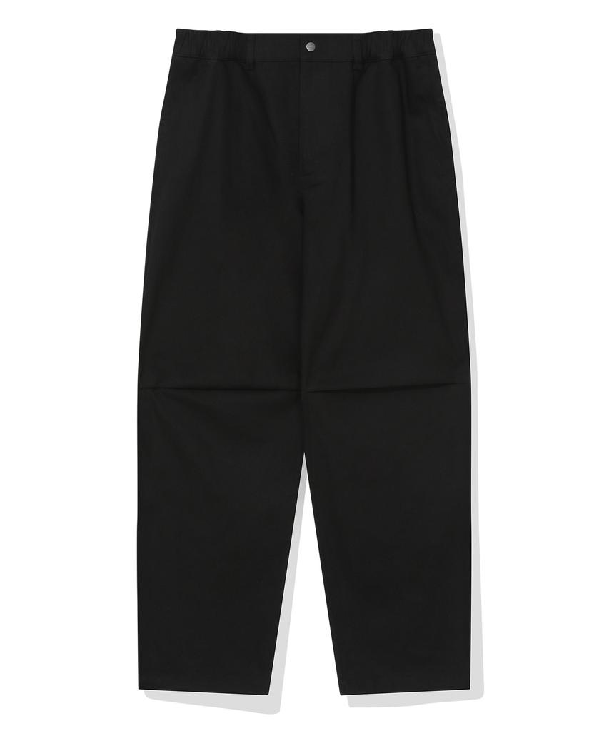 BEENTRILL Легкие хлопковые широкие брюки (черный)