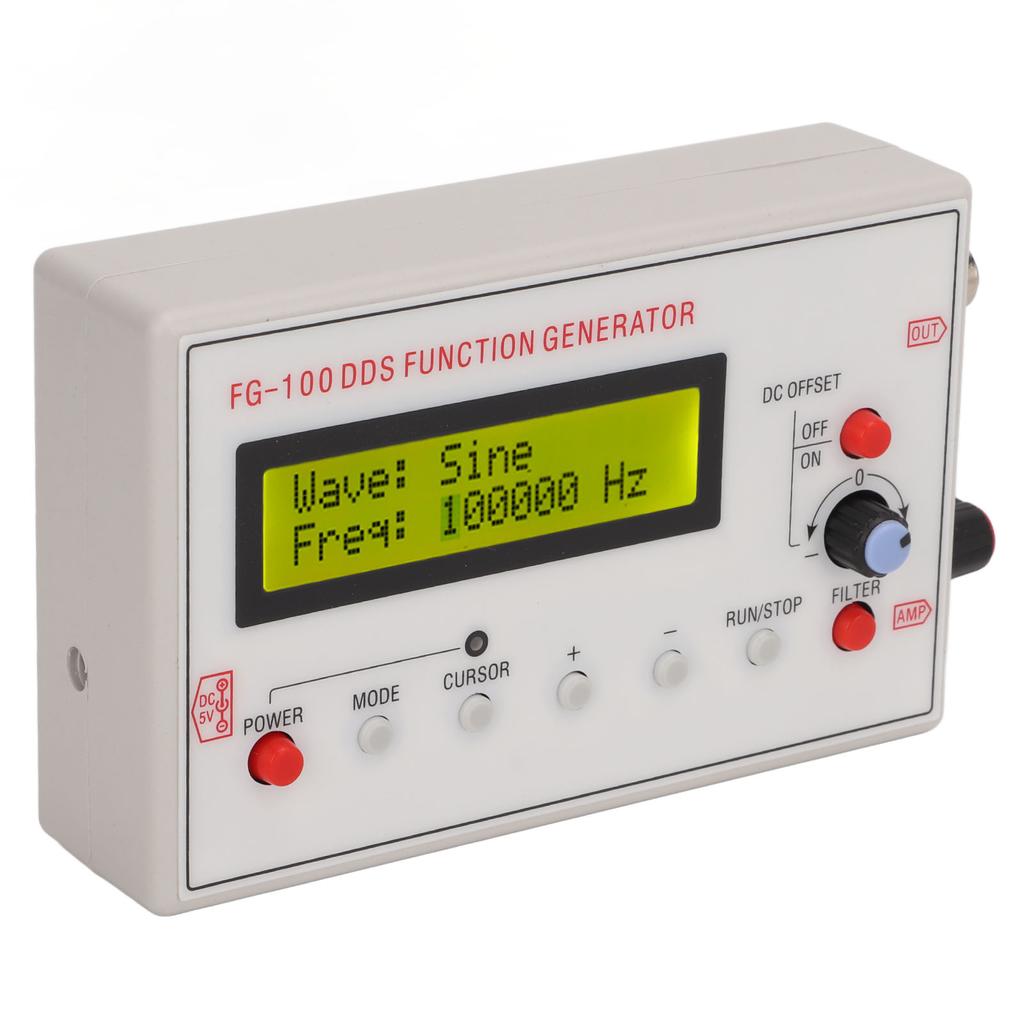 Signal Generator DDS 1Hz‑500kHz Sine 1Hz‑20kHz Square Sawtooth Triangle Wave Accessory