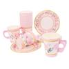 1 Set Paper Teacup Set, Party Tableware, Printed Flower Plates, Paper Birthday Plates, Disposable Teacups and Saucers, Floral Paper Plates, Tea Party