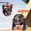 USB Portable Rechargeable Adjustable Speed Lantern Camping Fan With LED Lights For Tent 7800mAh Battery Operated Powered