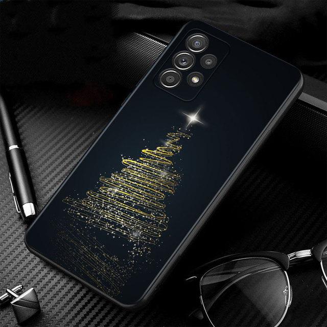 Чехол для телефона Samsung Galaxy A73 A72 A71 A12 A21s A22 A23 A31 A32 A51 A52 A52s A53 A02s, чехол с рождественской елкой и оленем