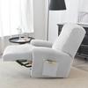 1 2 3 Seater Velvet Recliner Sofa Cover Elastic Split All -Inclusive Sofa Slipcovers Lounge Armchair Covers With Side Pocket