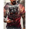 Summer Men T-shirt 3d Animal Lion 3d Graphic Print T Shirt Men Women Fashion Casual Short Sleeve Tops Tees Men Shirt