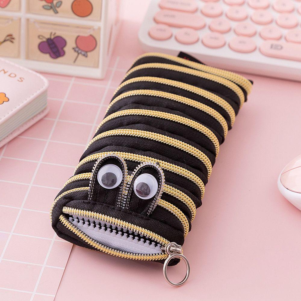Funny Cartoon Large Capacity Kids Gift Pouches Zipper Pencil Case Storage Bag Pen Bags Pencilcases