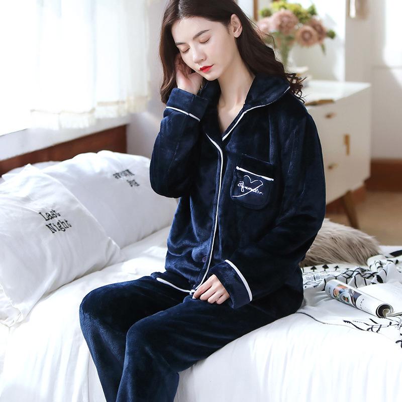 Women's Pajamas Set Warm Cartoon Leisure Women's Pajamas Set I Am Homewear Set