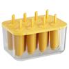 Ice Cream Molds Flexible Silicone 8 Piece Ice Pop Mold Reusable Easy Release DIY Freezer Pop Maker