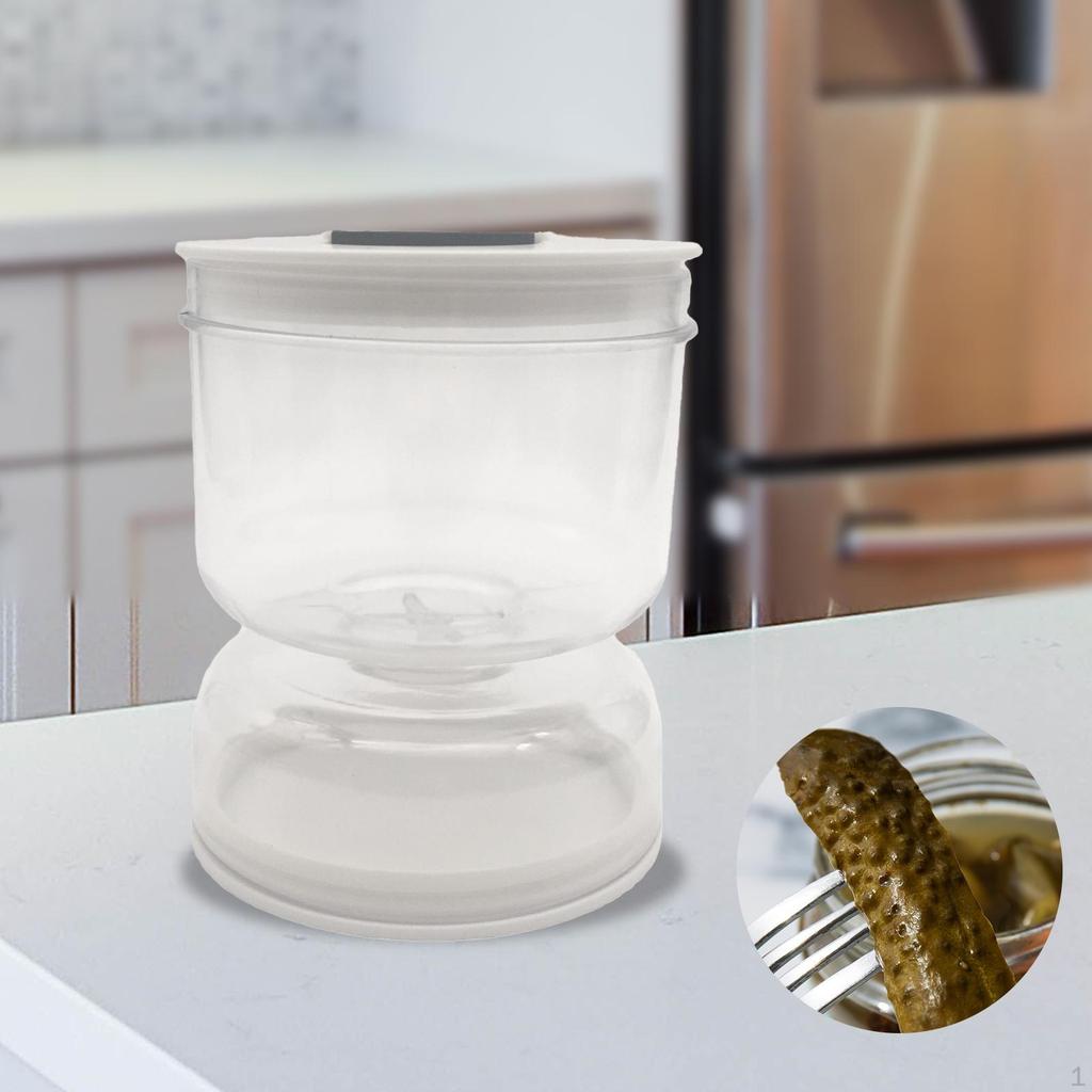 Герметичная банка для кимчи, маринованных огурцов, с откидной крышкой, герметичная, и оливковые песочные часы для