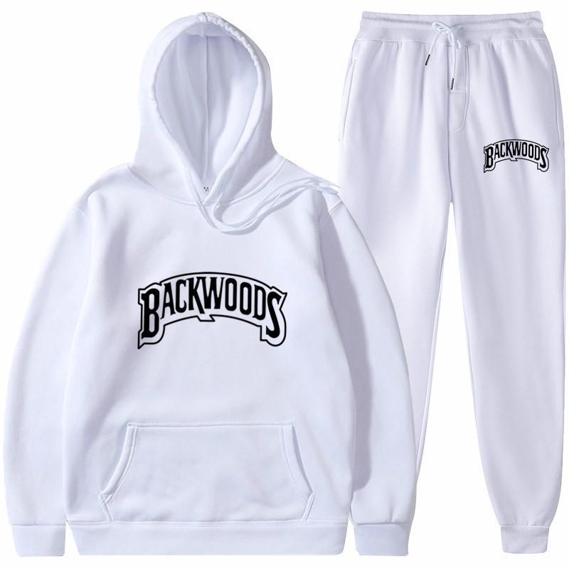 European and American trendy brand Backwoods sweater letter print hoodie fashion sweater men's and women's casual sports pullover