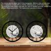 25cm Circular Metal Wall Clock Made of Iron with Roman Numeral Index