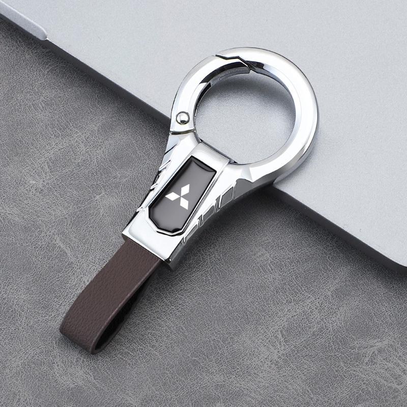 pdsh9 Car Keychains Zinc Alloy Key Pendant Accessories For Mitsubishi Lancer Ralliart ASX Mirage Pajero Xpander Attrage L200 Eclipse
