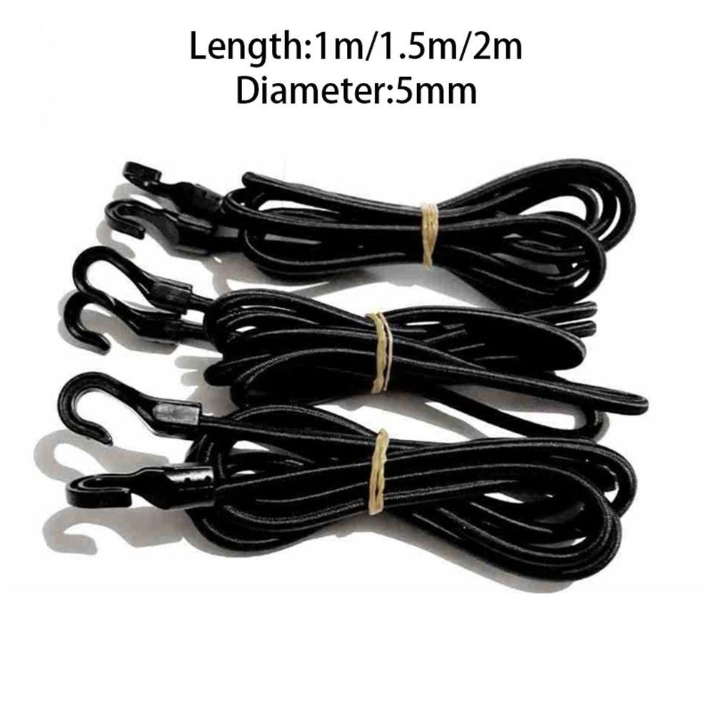Hook 1m/1.5m/2m Camping Motorcycles Bungee Cord Luggage Rope Car Luggage Strap Bikes Rope Tie
