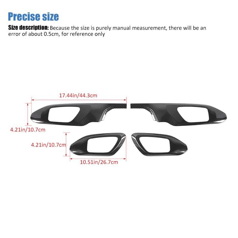 ABS Накладка-декорация на ручку внутренней двери для Jeep Compass 2021 года и новее, аксессуары для интерьера