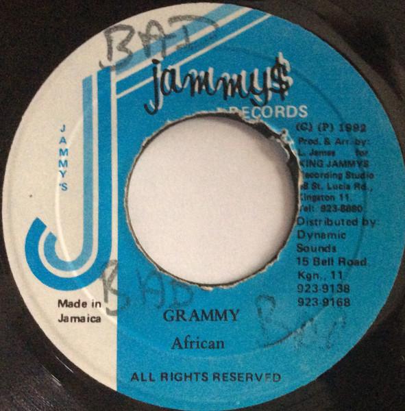 7-дюймовая пластинка АФРИКАНСКИЙ - Грэмми НИКАКОЙ Jammy's Records 1992 Ямайка Регги, Ска и Даб Б/У