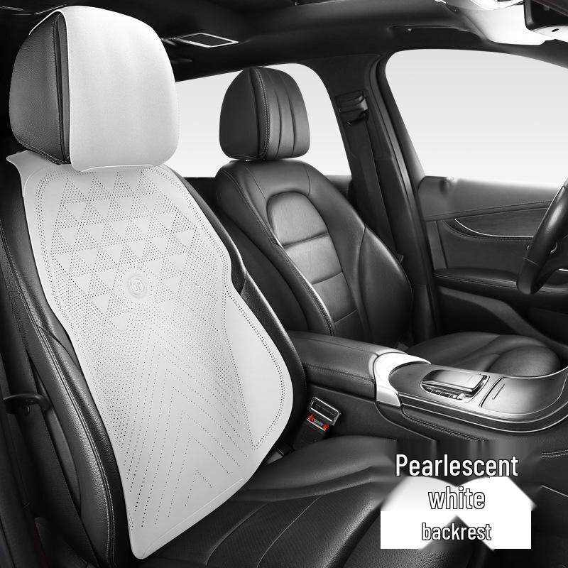 Универсальный замшевый комплект подушек для автомобильного сиденья - Всесезонный, Трехкомпонентный, Готовый к лету, Тонкая подушка с поясничной поддержкой.