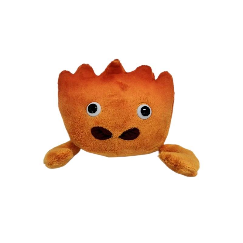 New Cute Calcifer Fire Demon Plush Toy From Howl's Moving Castle Soft Stuffed Animal Doll for Kids & Adults Anime Character Pillow & Decor Gift