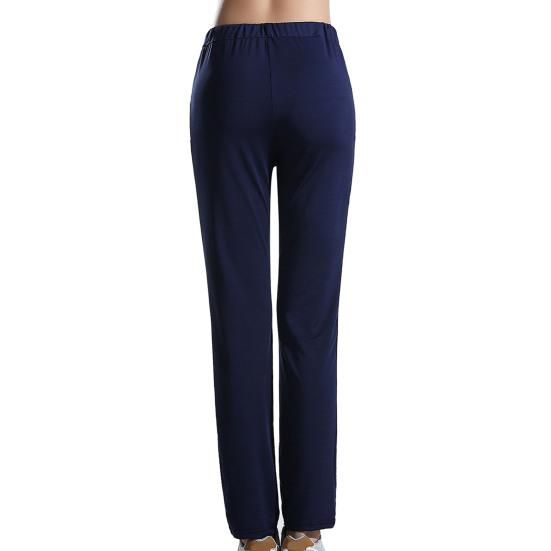 Женские штаны для йоги с карманами, регулируемые на шнурке, облегающие, длинные брюки, спортивные компрессионные леггинсы