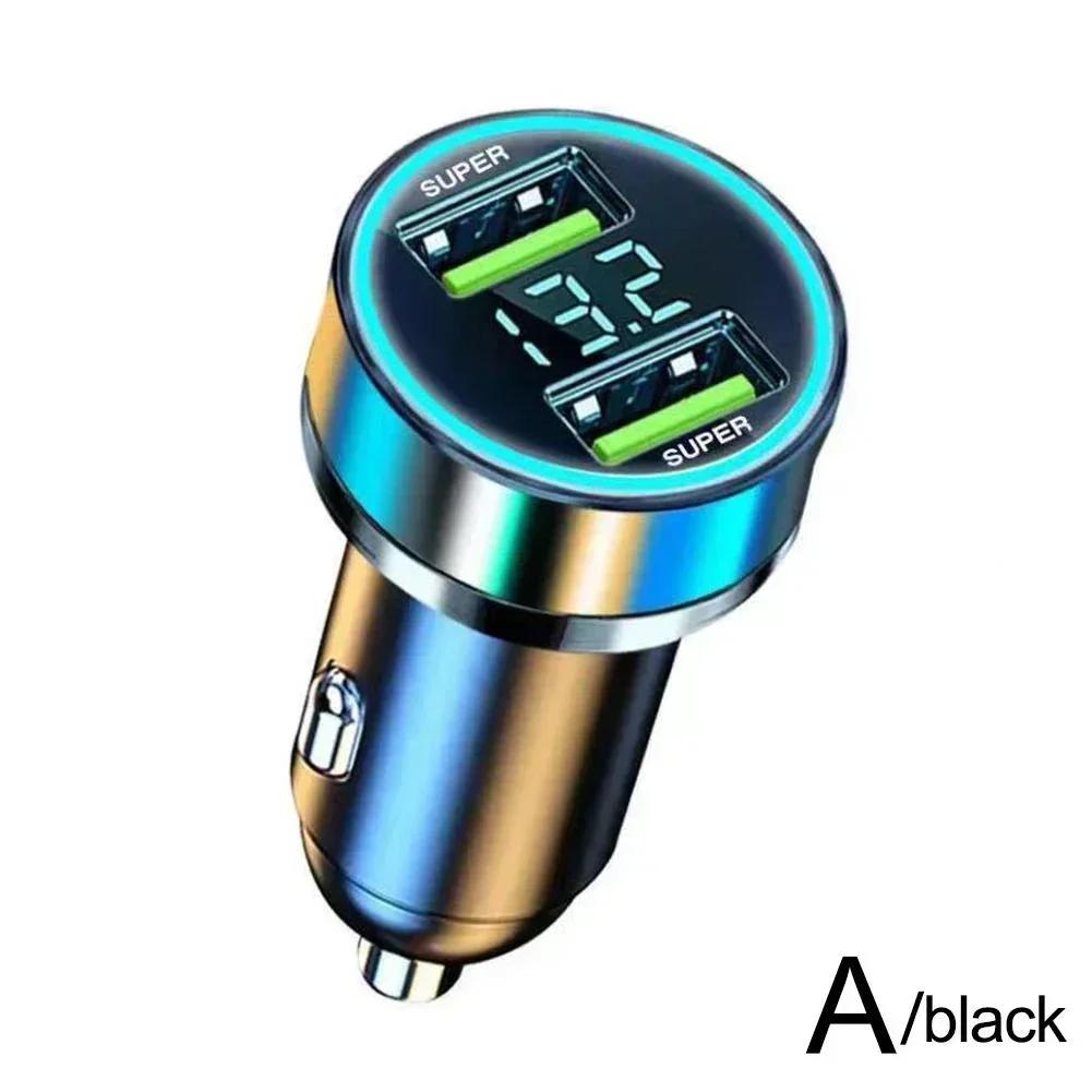 Автомобильное сверхбыстрое зарядное устройство 240 Вт с двумя портами USB для iPhone, Samsung, адаптер для быстрой зарядки телефонов, автомобильные зарядные устройства